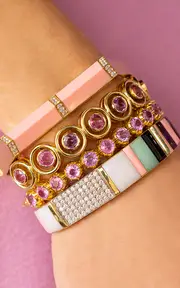 [Jenna Blake] Wisdom 18K Yellow Gold Multi-Stone Bracelet