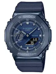 NEW Casio G-Shock G-Steel METALLIC Octogonal Blue Ana-Digi Mens Watch GM2100N-2A