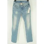 True Religion Straight Leg Classic Med Drifter Denim Jean Size 24 NWT $233