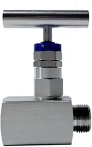 Internal and external thread needle type stainless steel high-pressure valve