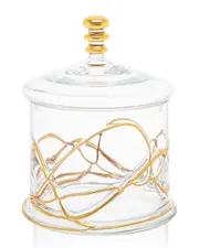 Alice Pazkus 8.75In Glass Jar And Lid