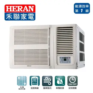HERAN禾聯 3-5坪 R32窗型一級能效變頻冷暖空調(HW-GL28H)