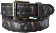Ariat Western Mens Belt Bold Graphic Canvas Inlay Multi Color A1701097
