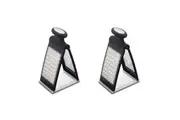 2x Mastercraft Smart Space 21cm Foldable Flat Grater Stainless Steel Zester BLK
