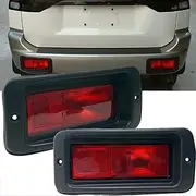 2PCS Rear Brake Light Halogen Rear Bumper Light Rear Fog Light Reflector Housing Without Bulb for Mitsubishi Pajero Sport 1999-2008