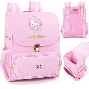 【HELLO KITTY】凱蒂貓日式低年級定型兒童護脊書包(平輸品)