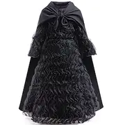 Fairy Tale Witch Elphaba Dress Tulle Dresses Storybook Characters Gothic Movie Cosplay for Girls' Kid's Halloween Carnival World Book Day Performance Education