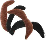 4pcs Fake Mustache Beards Halloween Cosplay Props Realistic Look Easy to Apply for Events