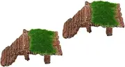 Ipetboom 2pcs Turtle Terrace Basking Platform Turtle Basking Area Fish Hideaway Tortoise Resting Terrace Lizard Climbing Ladder Turtle Accessories reptivite Fishtank Resin Reptile Aquarium