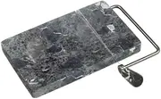 Radicaln Marble Cheese Slicer Black Kitchen Gadgets 8"x5" Inch Handmade Cutting Board with 4 Replacement Cheese Cutter Wires - Soft Food Slicer, Butter Cutter - Ideal Kitchen Tools for Cheese Slices