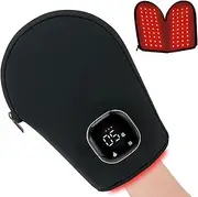 Zdatt Cordless Red Light Therapy for Hands, 5 Modes Red Light Hand Therapy with 660nm Red Light & 850nm Near Infrared Light, Rechargeable LED Red Light Therapy Gloves for Wrist Hands Fingers