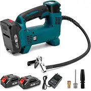 Cordless Digital Car Tyre Inflator Pump Battery Charger Compatible with 18V Portable