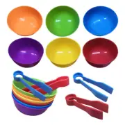 2 Sets Classification Tool Toys Sorting Counting Toys Matching Bowls Clip Toys