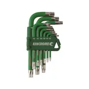 Kincrome 9 Piece Torx Key Set Short Series Colour Coded Green Hand Tools