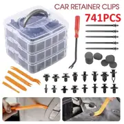 741X Car Trim Body Clips Kit Rivets Retainer Auto Panel Bumper Plastic Fastener