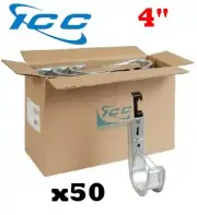 ICC 50 Pack 4" J-Hook with Batwing Wall Ceiling Mount Cable Wires ICCMSJHW55