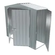 Build-a-Shed 2.3 x 0.8 x 2.3m Gable Single Hinged Side Door Shed - Zinc