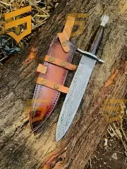 Elven Engraved Dagger Custom Combat Dagger THE BRITISH COMMANDOS With Sheath