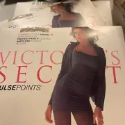 Victoria Secret Vtg PulsePoints Lvl 2 Naked Medium Thong Pantyhose 3 Pairs