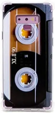 FAteam Case for Galaxy Note 9,with Reinforced Corners TPU Soft Bumper Retro Musi