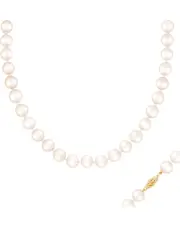 Splendid Pearls 14K 10-11mm Pearl Necklace