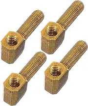 HANABASS 4pcs Cello Bow Frog Screw Durable Fittings for Cello Bows Easy Installation Versatile Replacement Accessories for Instrument Repair