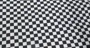 Black and white check fabric 2 Yard piece # 1389