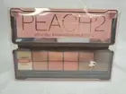 BYS Peach2 Eyeshadow Palette Tin w/Mirror Applicator 6Matte & 6Metallic Shades