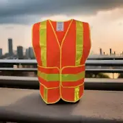 Ironwear 1235 MD-XL Safety Vest w/ Chevron Tape & Wraparound Hook & Loop Closure