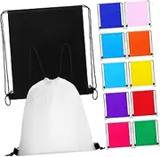 OHPHCALL 12Pcs Drawstring Bags Gym Drawstring Shoulder Bags for Sports Hiking Camping and School Durable and Easy to Clean Design