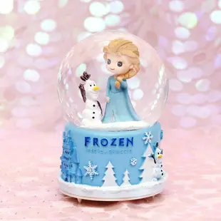 冰雪奇緣艾莎公主雪花水晶球音樂盒八音盒送兒童女孩子圣誕節禮物