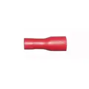 Red 6.3mm Female Fully Insulated Spade Wiring Wire Speaker Crimp Terminal 10PK