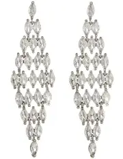 [Gregory Ladner] Bridal Earring in Rhodium