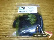 OLIVE CROSS CUT FROSTIP RABBIT STRIPS HARELINE DUBBIN NEW FLY TYING MATERIALS
