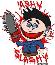 Ash vs. Evil Dead Ashy Slashy Decal - for Cars, Laptops, and More! - Use Inside or Outside - Sicks to Any Flat Smooth Surface