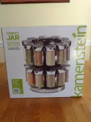 KAMENSTEIN 20 JAR ROTATING SPICE RACK W/SPICES NEW