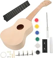 DRESSOOS Diy Ukulele Making Supplies Wooden Boys and Girls Ukulele Kit Hand Crafted for Boys and Girls