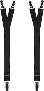 [DECHOUS] Shirt Stays, Adjustable Elastic Straps Men Shirt Stays Non-Slip Locking Clamps Shirt Stays Men Accessories Shirts Holder Straps for Men Women