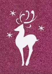 Stencil Christmas Winter Reindeer Snowflakes Whimsical Swirls Snowflakes