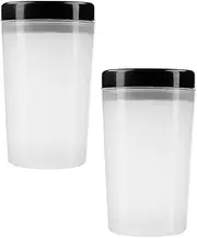 BELLIFFY Artists' Pen Wash Cup 2pcs Plastic Nail Pen Holder Wash Bucket for Brush Cleaning