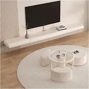 Floating TV Unit Floating TV Unit Wall Mounted TV Cabinet Modern Floating Shelves Under TV Entertainment Media Console Center Large Storage TV Bench Floating TV Cabinet(Large)