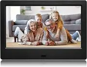 PiPivision 7 Inch Digital Picture Frame, HD Display USB/SD Card Photo Frame, Wall Mountable Electronic Slideshow for Videos and Music, Auto-Play Memories from USB Drive or Memory Card