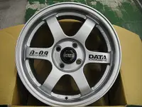 在飛比找蝦皮購物優惠-{順加輪胎}DATA M6 15x7J 4H100 消光銀 