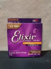 Elixir 11182 80/20 Bronze Nanoweb HD Light Acoustic Guitar Strings 13-53