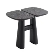 MIUZ Black Solid Ash Wood Side Table Coffee Table Accent Table