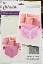 9pc Gemini LOCKING HEART FAVOUR Box Die & Party Favor Stencil Crafters Companion