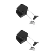 Set of 2 Automatic Telescopic Cable Lock Latch Retractable Remote Tether