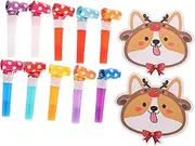 Generic 10 Sets Cartoon Party Blowers Noisemakers Whistles for Birthday Celebrations Lightweight Safe Fun Party Props to Enhance Festive Atmosphere Corgi