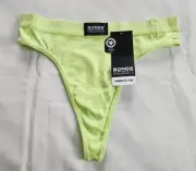 Bonds Organics Ladies WTHF HKY Cosmic Candy Ribbed Hi Gee G String Brief Size 12