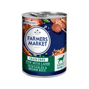 Farmers Market Adult Wet Dog Food Lamb Stew With Vegetables and Brown Rice | 400g